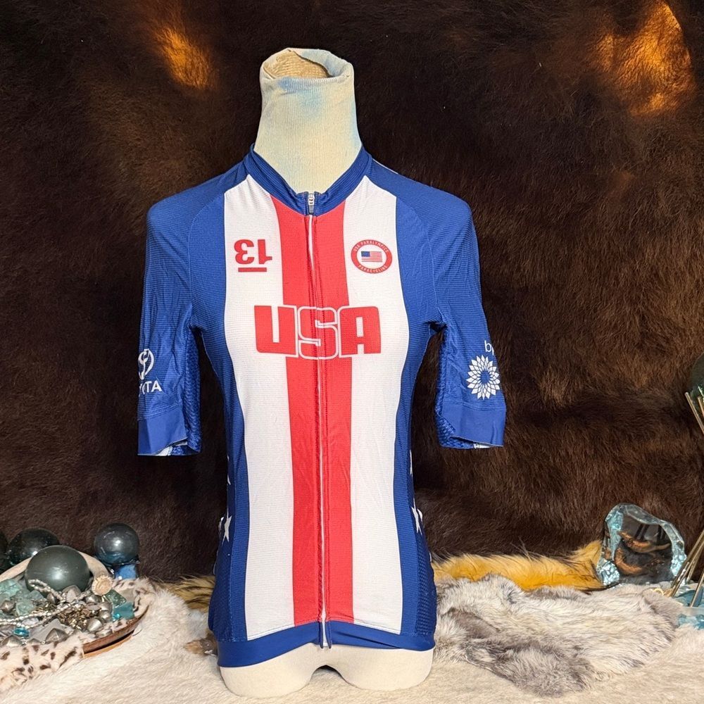USA Cycling Jersey in Blue and Red XS (3750)